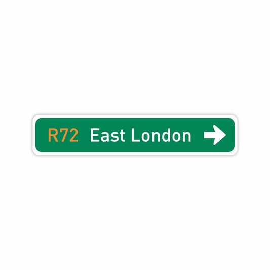 East London | Direction Fridge Magnet