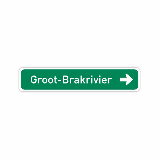 Groot Brakrivier | Direction Fridge Magnet