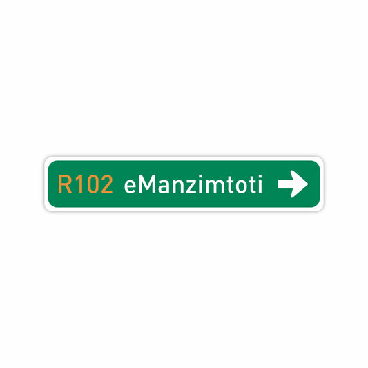 eManzimtoti | Direction Fridge Magnet