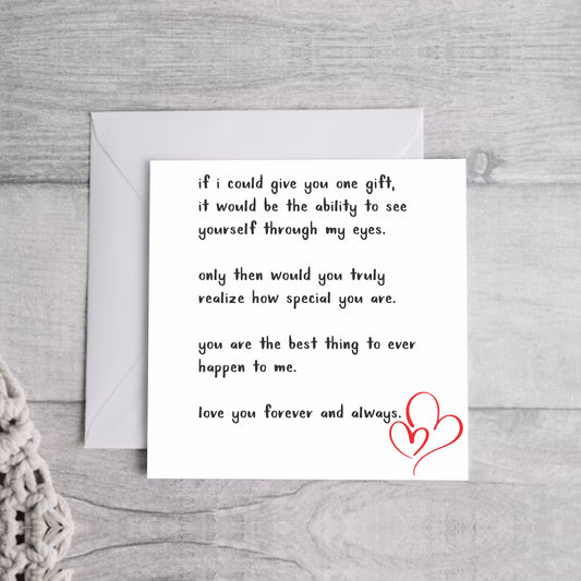 if i could give you... Greeting Card | Envelope Included
