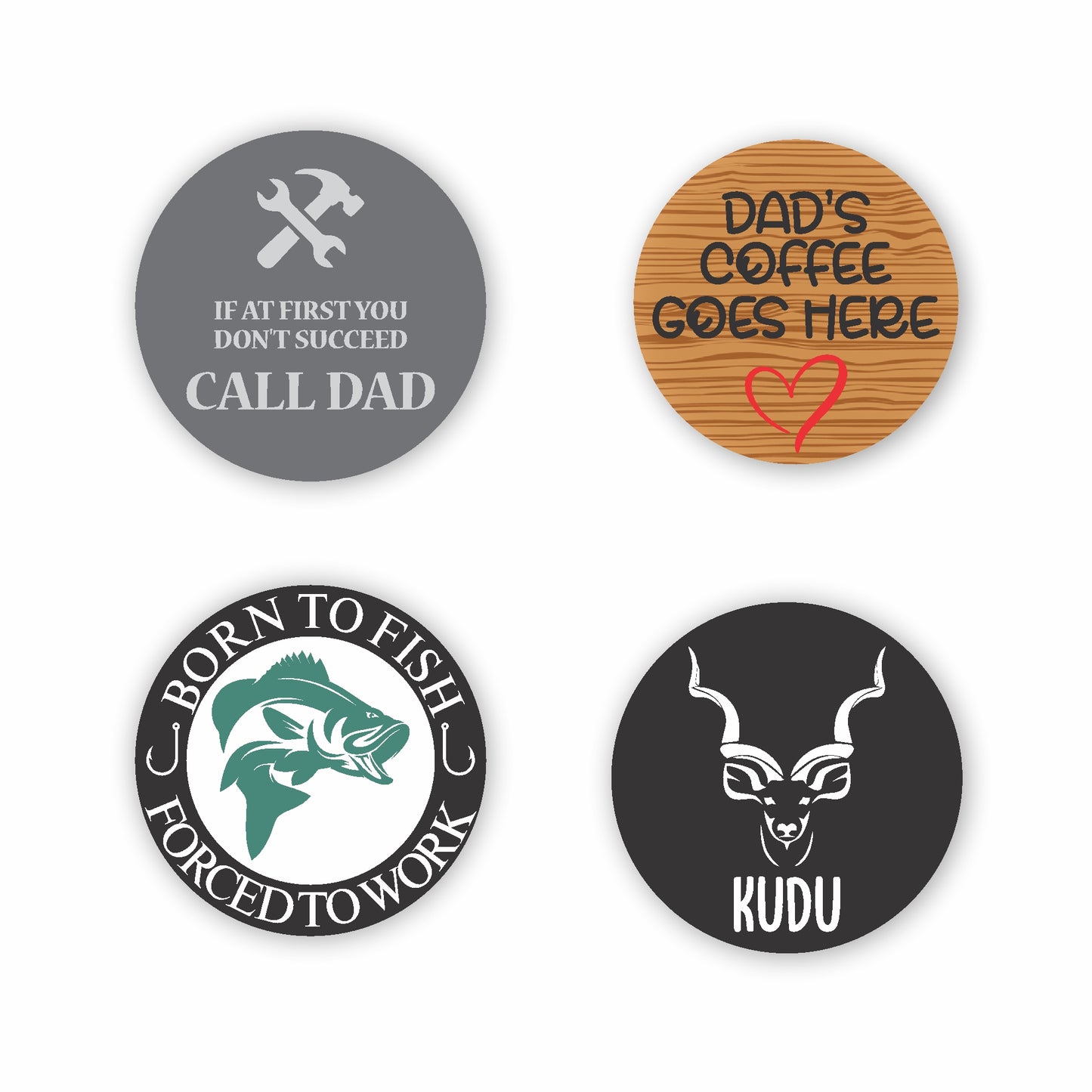 Dad Coaster Set (x4)