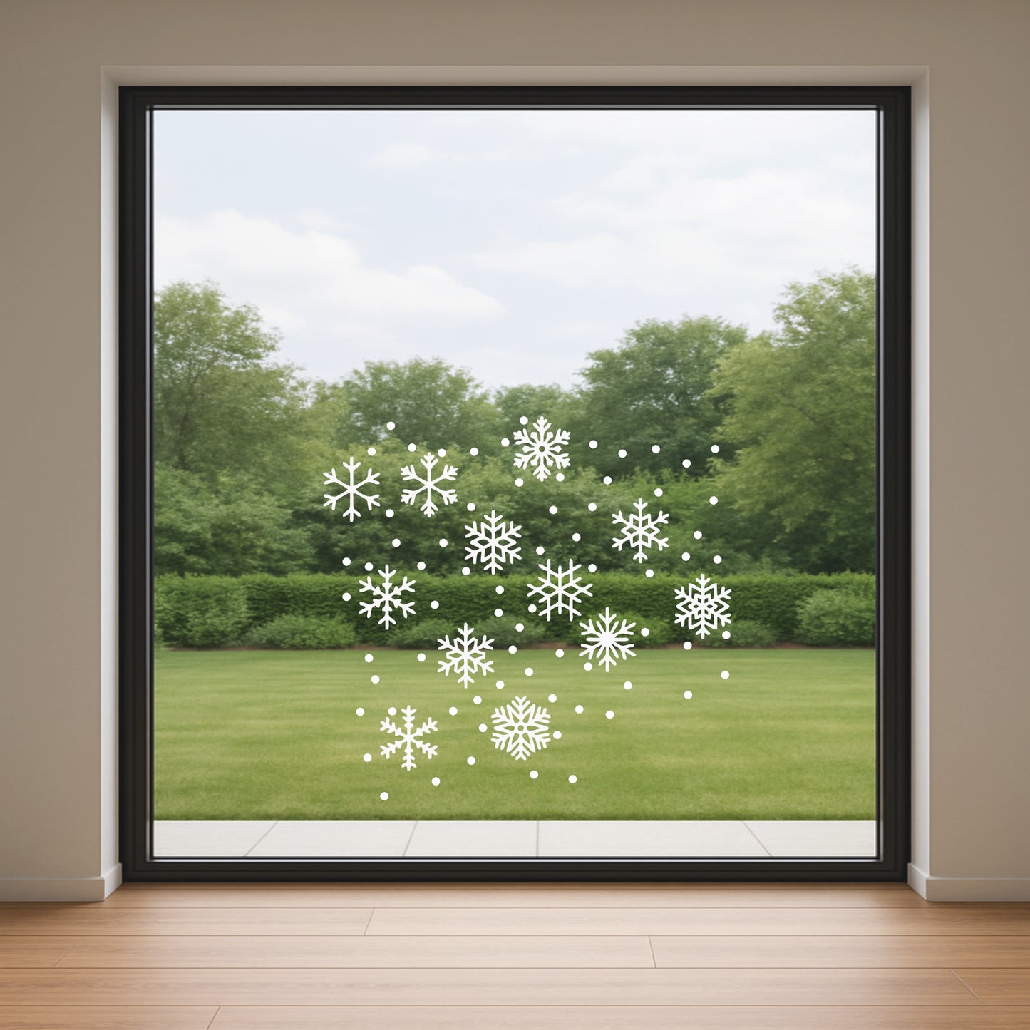 Snow Falling Glass/Wall Sticker | Gloss Vinyl print
