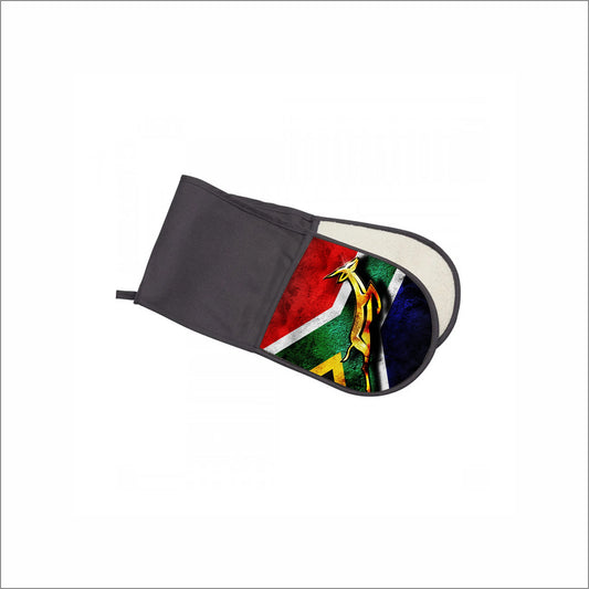 South African Springboks | Oven Glove Double | Black