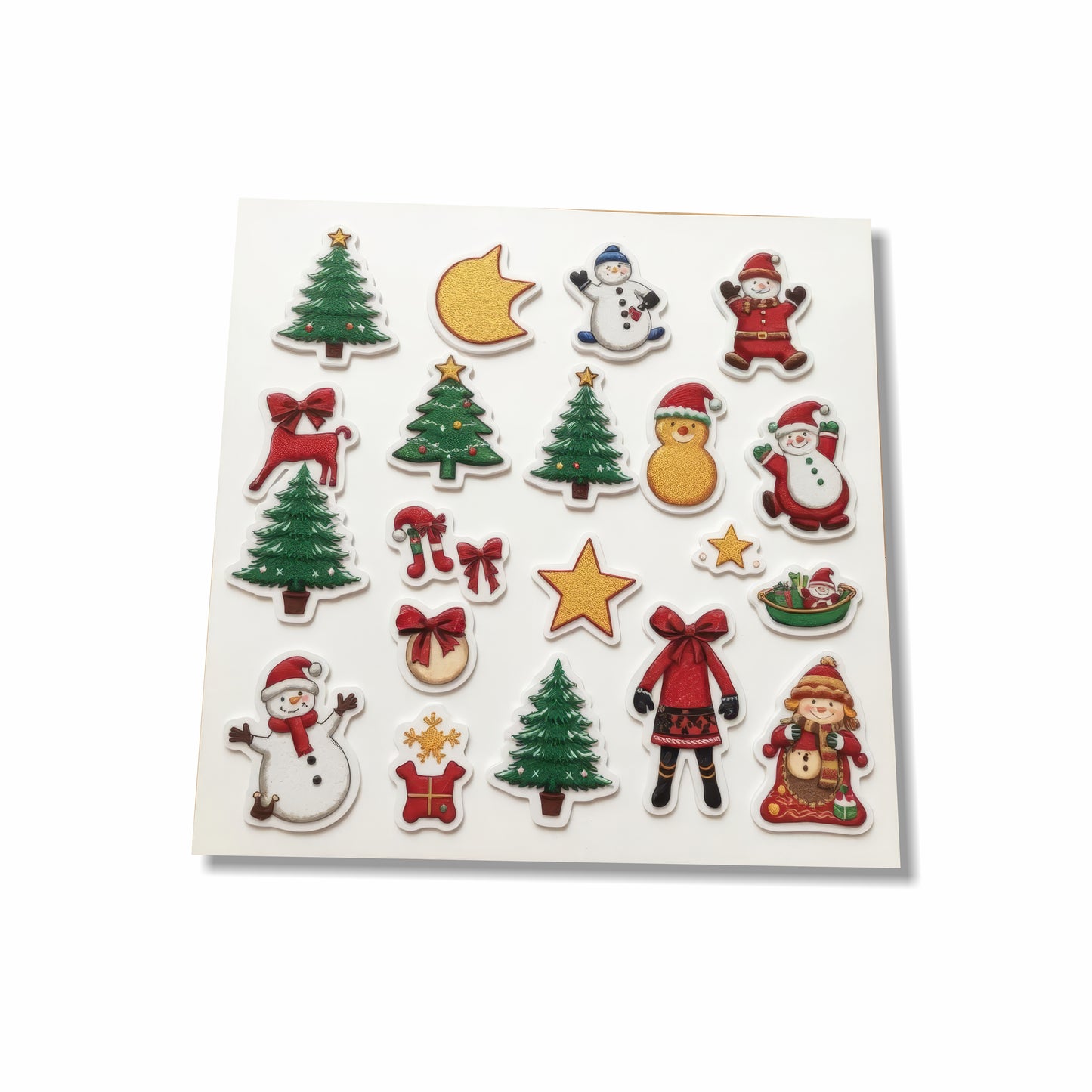 Christmas Colourful Sticker Sheet | Gloss Vinyl print