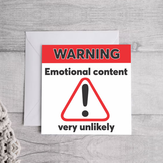 Warning, Emotional content.. Greeting Card | Envelope Included