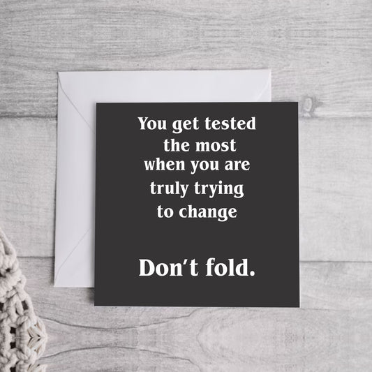 Don't Fold.. Greeting Card | Envelope Included