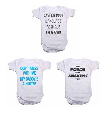 Long Sleeve Onesies - Set of 3 | Force That Awakens You