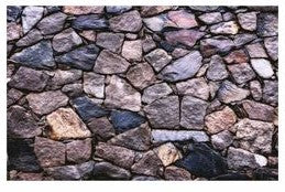 Fishtank or Enclosure Background | Reverse Print Brown River Rocks