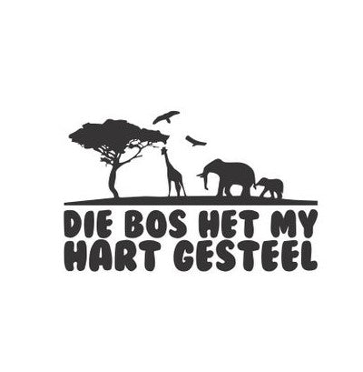 Bakkie Sticker - Die Bos het my hart Gesteel