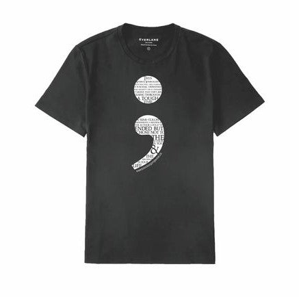 Semi Colon -Depression Support | Tshirt | MHA