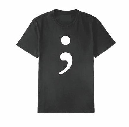 Depression - Semi Colon | T-Shirt | MHA