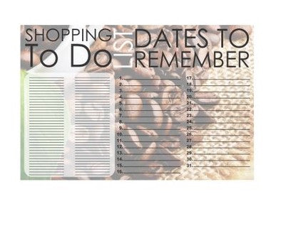 Monthly Planner Fridge Magnet