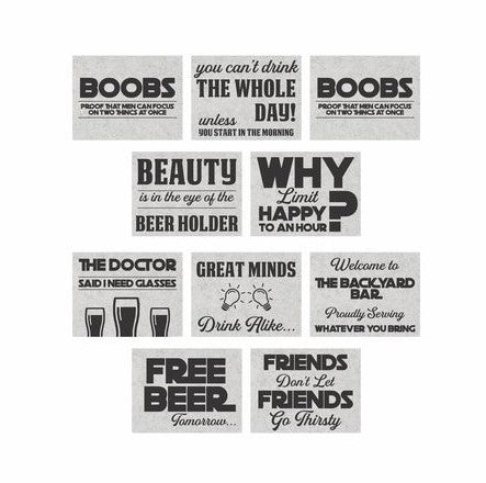Bar / Mancave Sign Set of 15