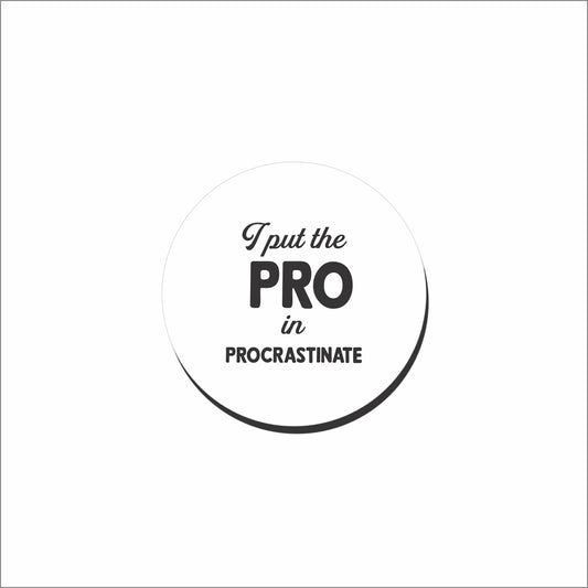 Pro in procrastinate | Coaster Set (x4)