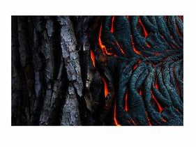 Fishtank or Enclosure Background | Reverse Print Lava