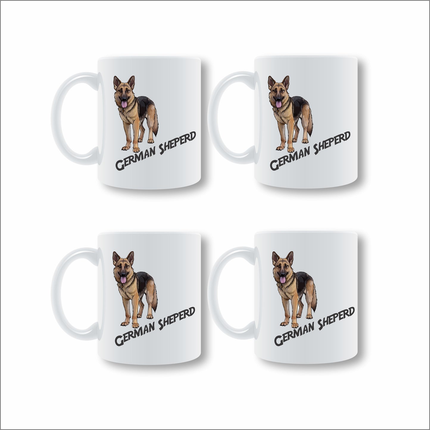 German Sheperd Mug Set
