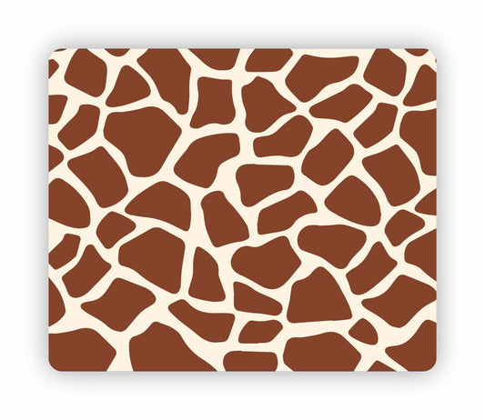 Giraffe Print Themed Mouse Pad