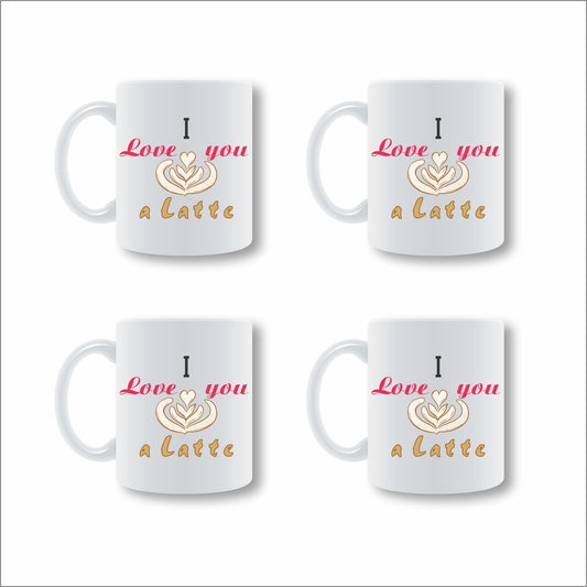 I Love you a Latte Mug Set