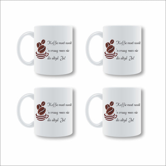 Koffie is altyd Ja Mug Set