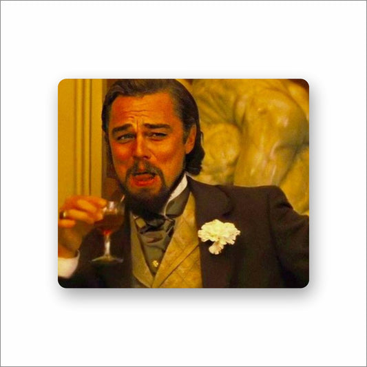 Leonardo DiCaprio Laughing Meme Mouse Pad