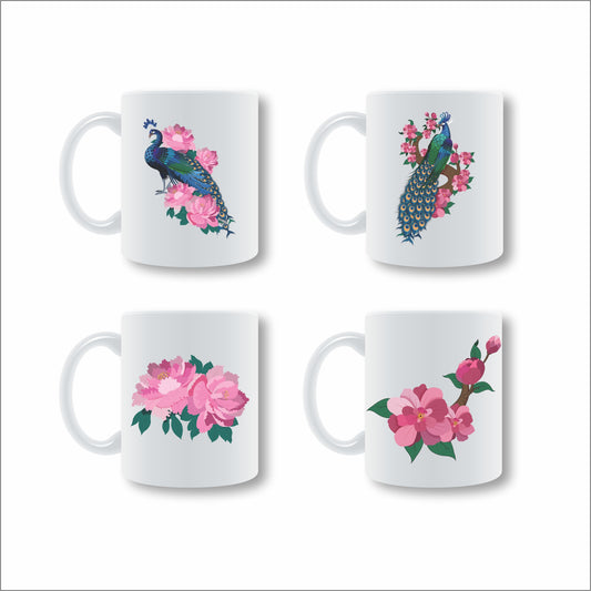 Peacock Mug Set